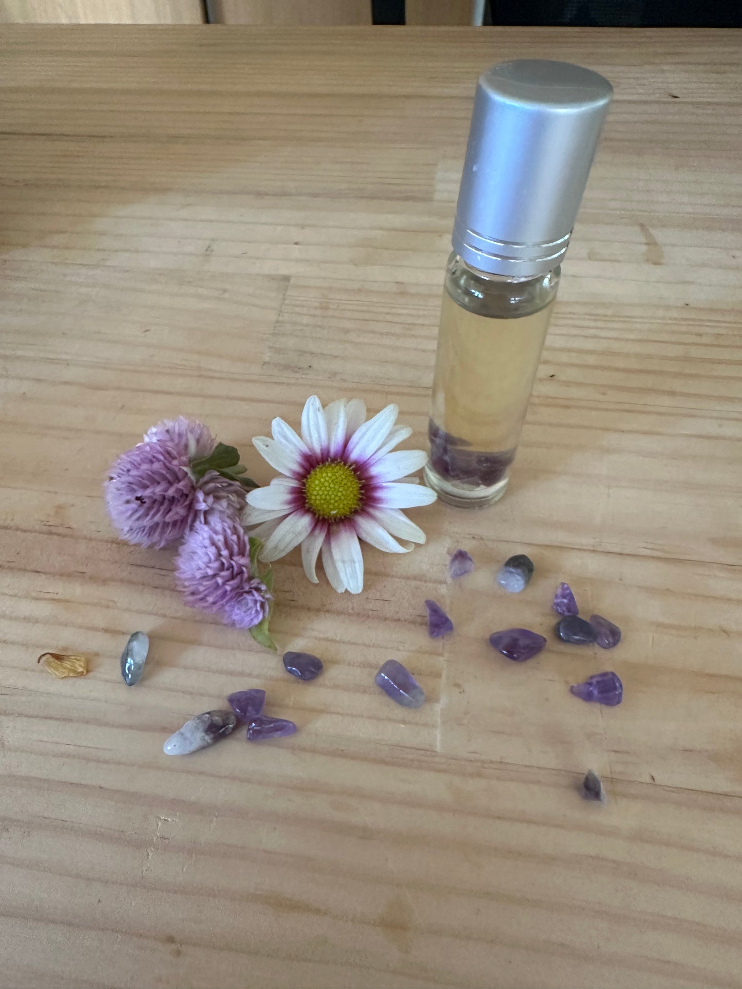 Crystal Calm Roller (with amethyst quartz)